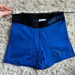 Nike Pro Blue Spandex Shorts